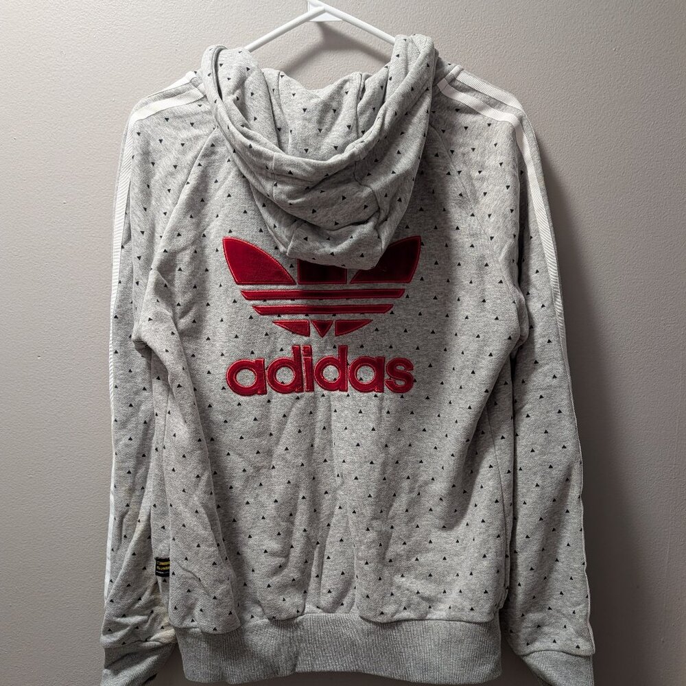 Adidas Pharrell Williams hoodie grey polka dot women’s size M